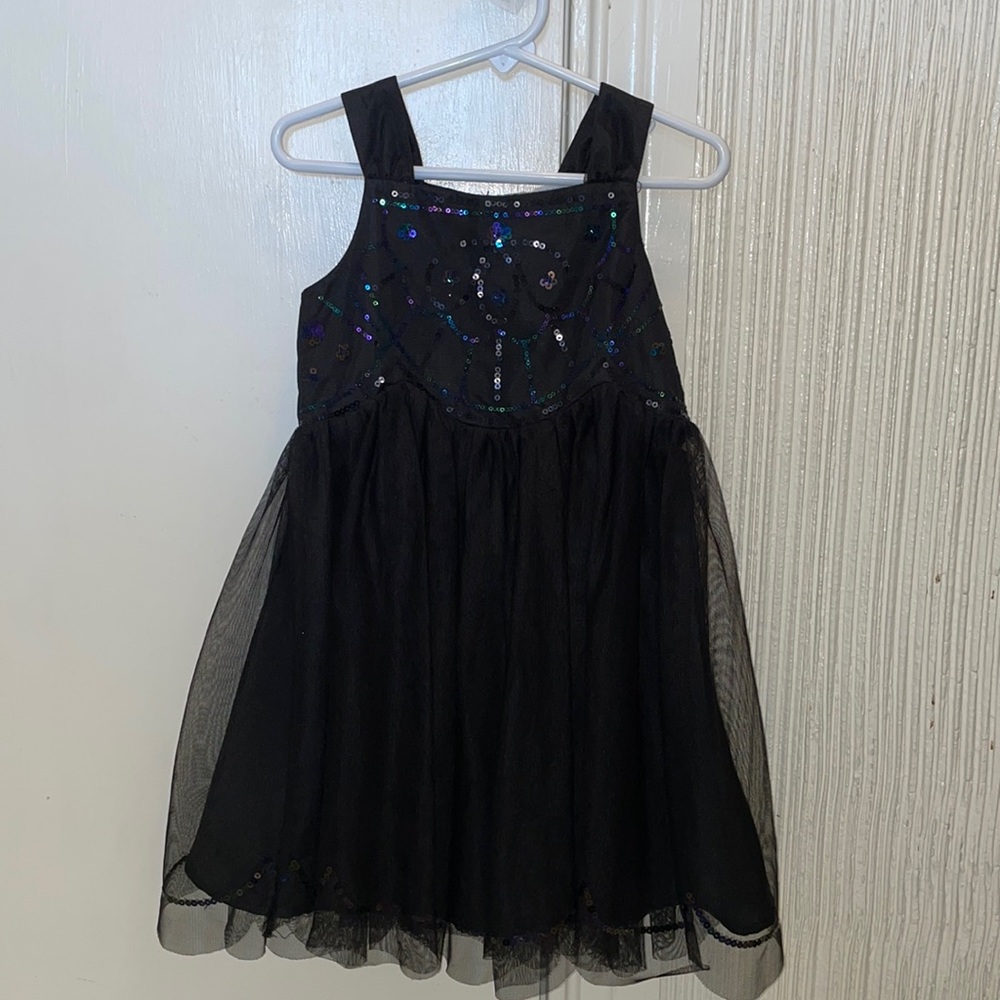 H&M Black Sequined Dress for Girls